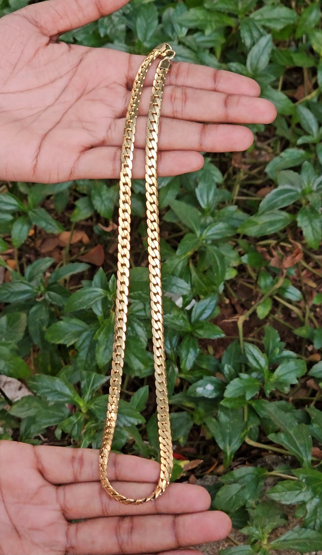 Men's Classic Gold Plated 18K Curb High Quality Chain