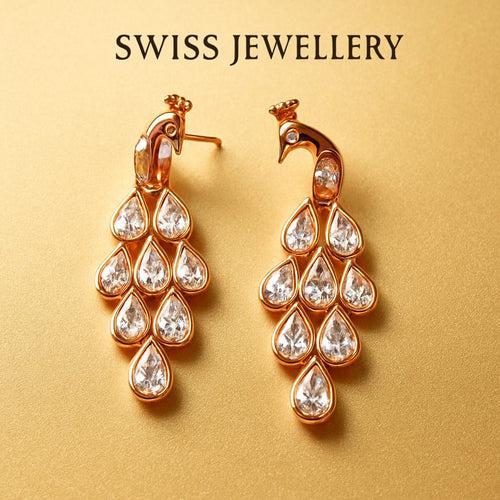 Blossom Sparklers Gold Plated Earrings