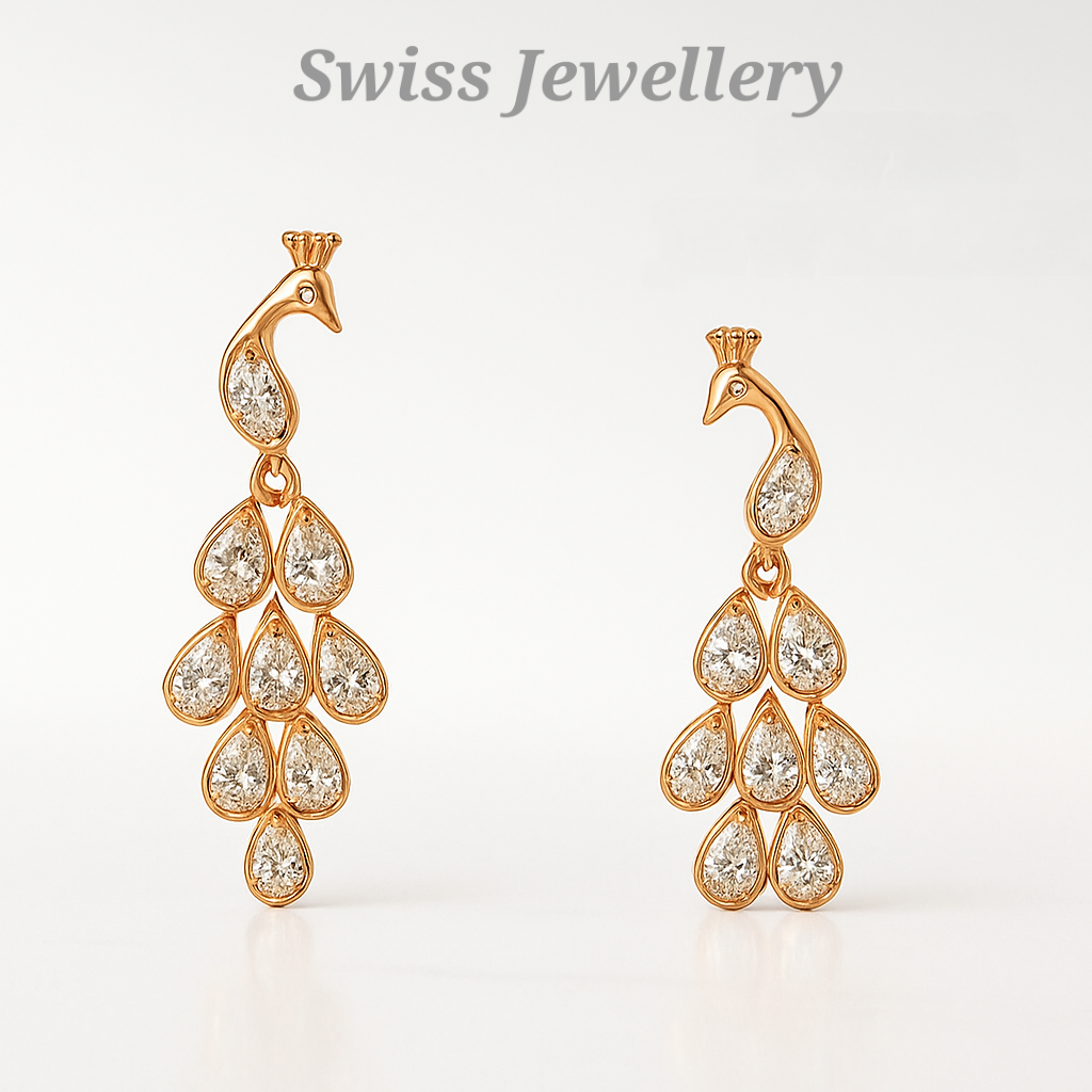 Blossom Sparklers Gold Plated Earrings