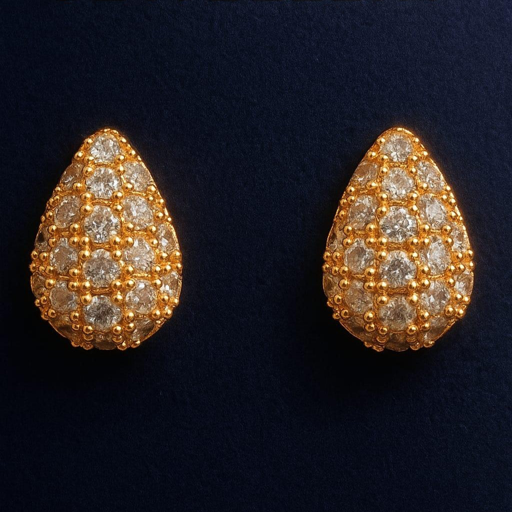 Teardrop Cluster Small Studs or Drop Earrings